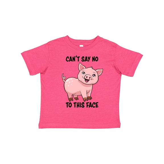 Inktastic Cant Say No to This Face Cute Pig Boys or Girls Toddler T-Shirt