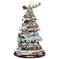 thumbnail image 2 of Escultura giratoria de árbol de Navidad para decoración del hogar, pegatinas de pasta para ventana, tren de invierno, 1-6 piezas, 2 of 4