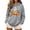 Gray Sweatshirts, variant on Jsaierl Halloween Sweatshirts for Women Cute Ghost Graphic Pullover Hoodies Trendy Classic Long Sleeve Sweater Tops Halloween Costumes, Sizes S-2XL