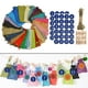 thumbnail image 5 of Paquete de 24 24 Colores Navidad Navidad 24 Días Arpillera cuenta de regresiva Bolsas de de, 5 of 9