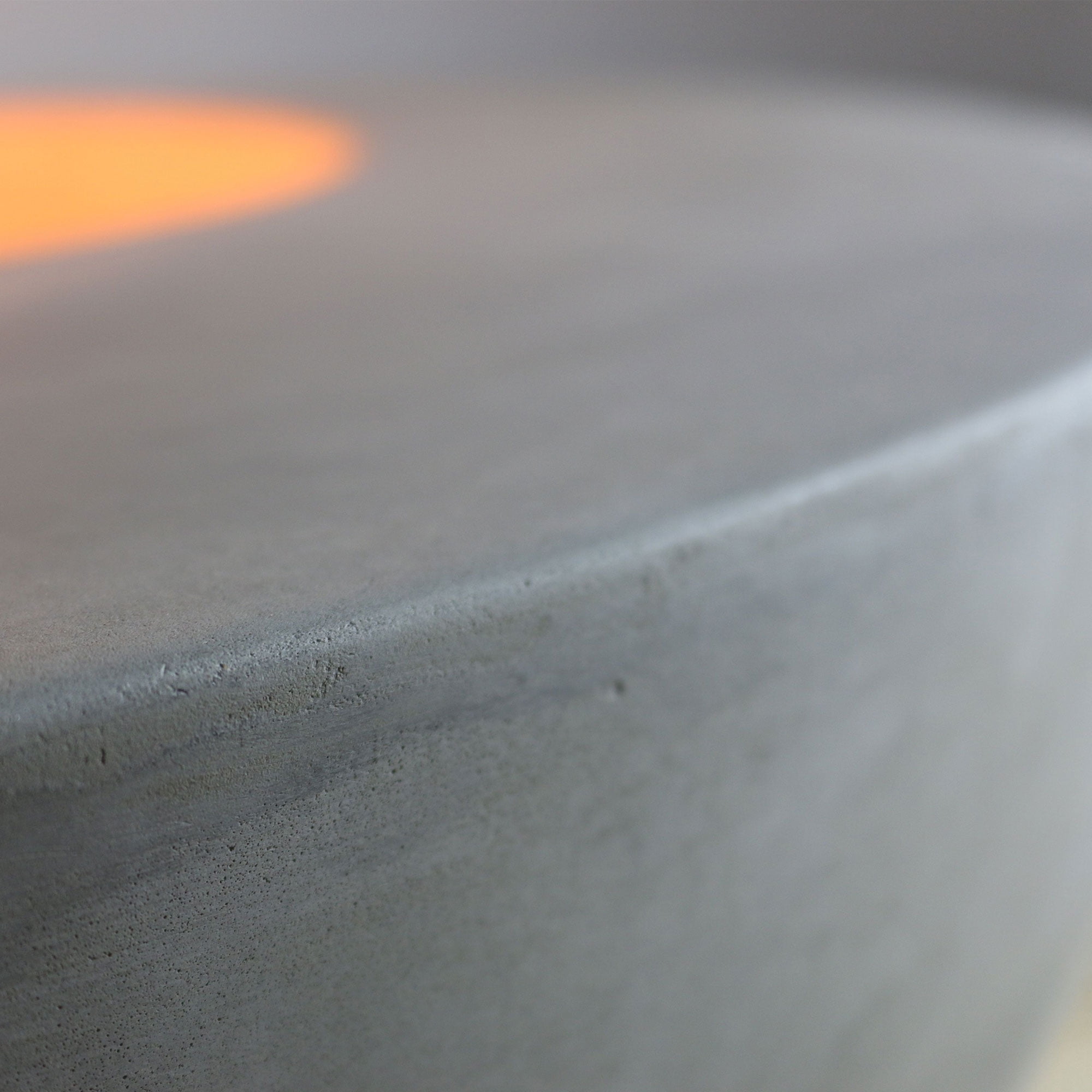 Elementi Natural Gas Concrete Lunar Bowl Fire Pit w/ Auto Ignition, Grey