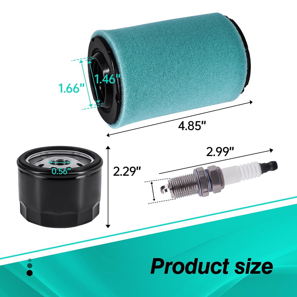 5-Piece Air Filter Oil Change Kit Parts Compatible With Many Lawn Mowers