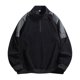 thumbnail image 3 of pstuiky Camisas suaves de manga larga para hombre, Sudadera con capucha de polar de manga larga y cremallera de un cuarto de color liso para hombre camisetas de hombre xl, 3 of 8
