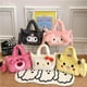 thumbnail image 2 of Hello Kitty Melody Plush Kuromi Bag, bolso Kawaii, mochila cruzada para niños y niñas, bolso Sanrio suave de gran capacidad, 2 of 4