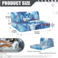 thumbnail image 6 of XYZCANDO Blue Butterfly Marble RV Sofa Seat Cover Sofa Cushion Cover Comfortable Easy Installation Trend Print Loveseat Slipcovers Washable Couch Covers for Travel Couch, 6 of 6