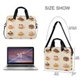 thumbnail image 3 of FORMRS 16" Laptop Bag Carrying Sleeve Case with Handle Travel Shoulder Briefcase, Red Cakes, 3 of 8