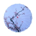 thumbnail image 1 of Paraguas de papel aceitado chino de 32 pulgadas, decoración estilo chinoiserie, accesorios para fotografías, paraguas de seda Estilo F, 1 of 8