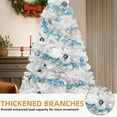 thumbnail image 4 of Uforic 7.5ft White Artificial Christmas Tree with 1258 Branch Tips, Foldable Metal Base for Home and Office, 4 of 6