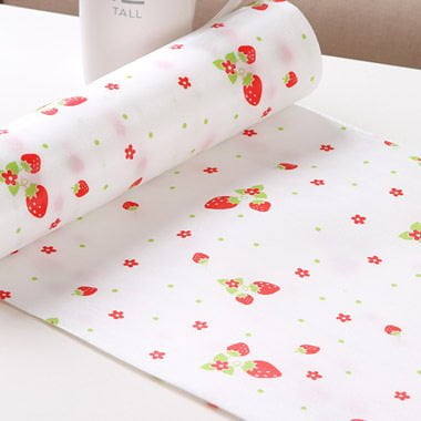 Shelf Paper & Drawer Liner Home Cal Smooth Top Easy Liner Non-Adhesive Shelf Liner for Cabinet & Drawer Organization (11.8''x196'', Strawberry) ()