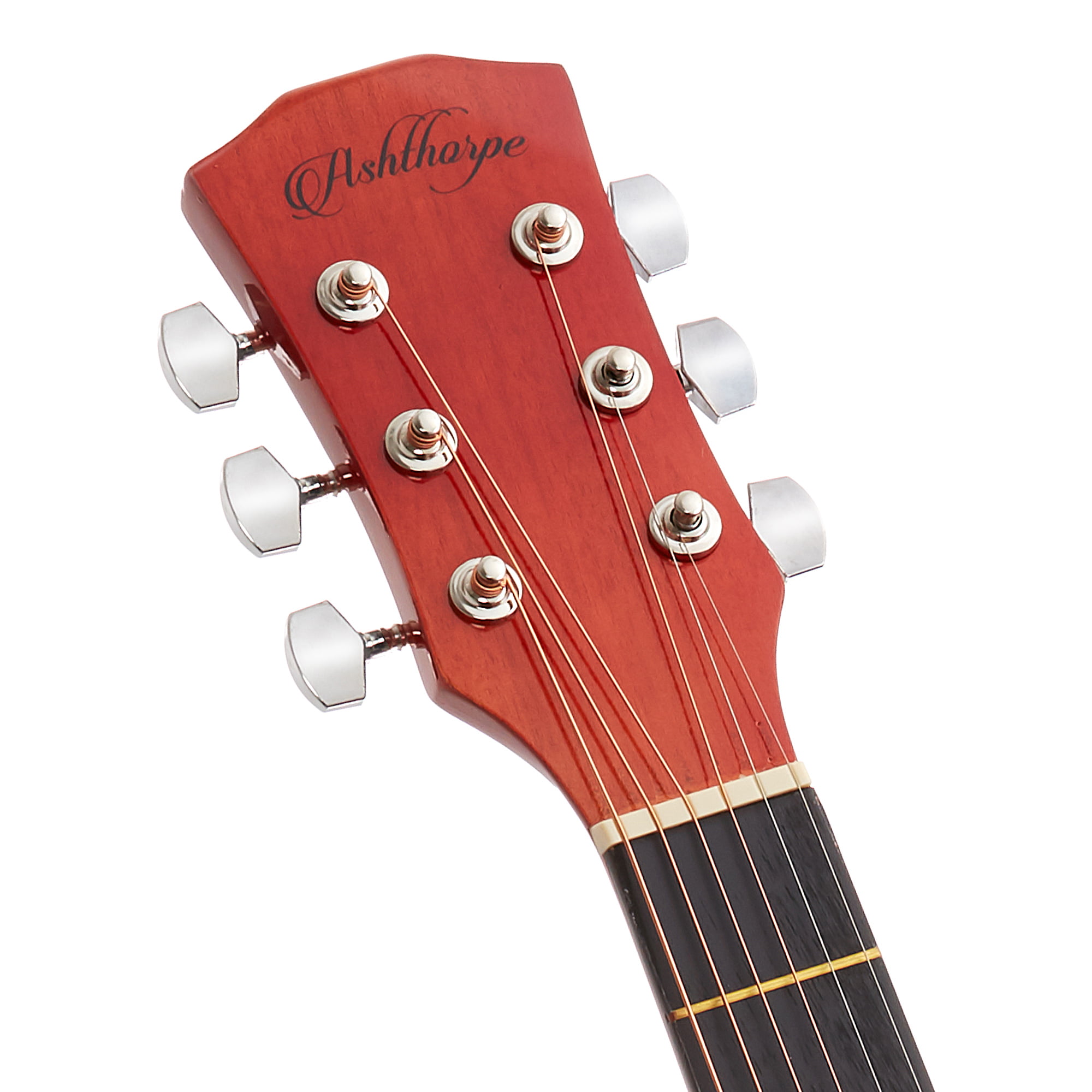 Ashthorpe 41-inch Beginner Cutaway Acoustic Guitar Package (Natural), Full  Size Basic Starter Kit w/ Gig Bag, Strings, Strap, Tuner, Picks