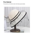 thumbnail image 3 of Jumpingount Sombrero de pescador de tela para mujer, cúpula de malla de repuesto colorida, protección solar, gorra de pesca para fotografía, adorno para Sombreros beis negro Jumpingount AP019161-01, 3 of 6
