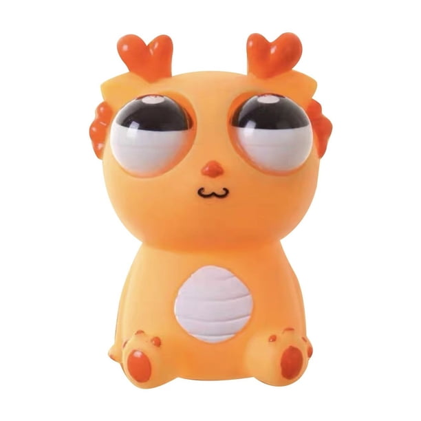 Juguete antiestrés Panda Longan que mira fijamente Muñeco oso antiestrés para pellizcar Diversión para niños Truco divertido 8 cm