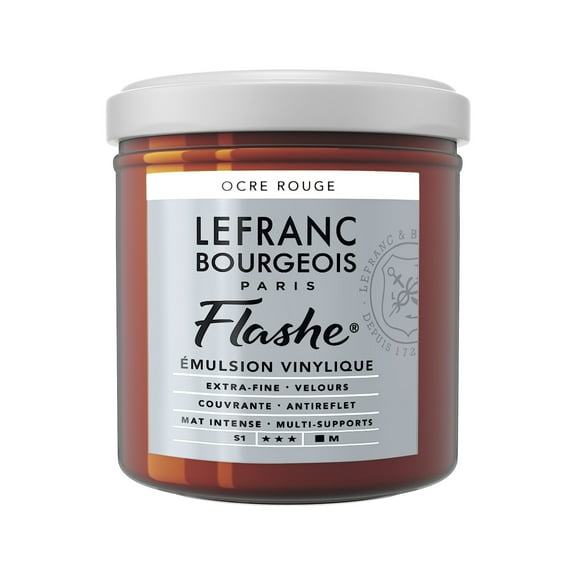 Lefranc & Bourgeois Flashe Matte Artist's Color, 125ml, Red Ochre