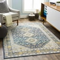 thumbnail image 4 of Hauteloom Punxsutawney Living Room, Bedroom Area Rug - Contemporary - Blue, Mustard, Cream - 6'7" x 9', 4 of 6