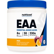 Nutricost EAA Supplement Powder 30 Servings - Passion Fruit, Orange, and Guava (POG)