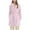 Pink, variant on Women Warm Flannel Robe Short Fuzzy Fleece Cute Printed Winter Robes Teens Soft Loungewear Nightgown with Pockets XL
