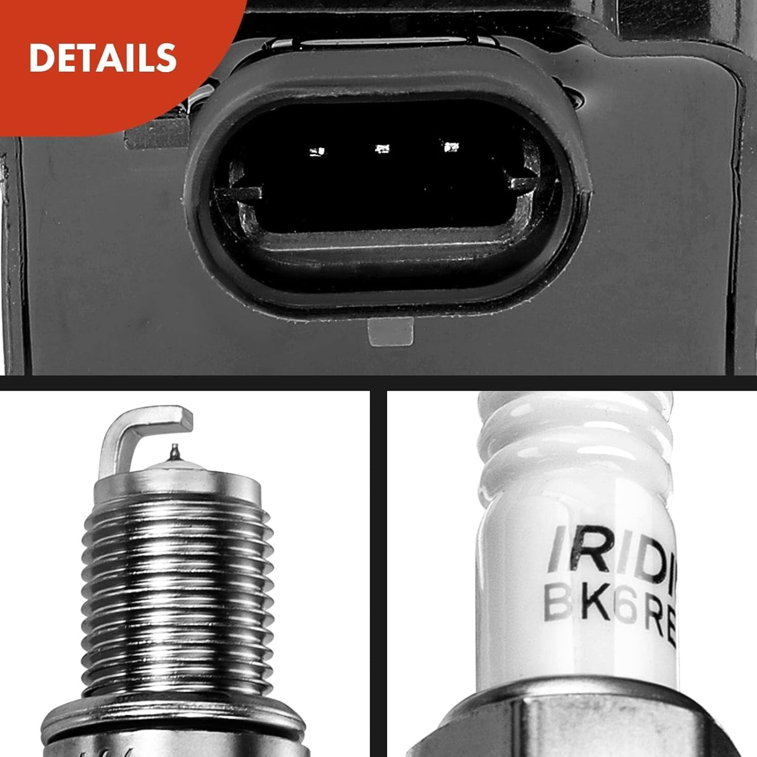 A-Premium Ignition Coils and Spark Plugs Kits Compatible with Chevrolet Colorado 2007-2012 & GMC Canyon 2007-2012, 2.9L, Replaces# 8125965470, LTR5GP 4-PC Set