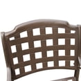 thumbnail image 3 of Oakland Living Corporation Modern Outdoor Mesh Cast Aluminum Patio Dining Chair Black, 3 of 5