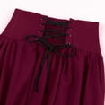 thumbnail image 2 of Women A Line Victorian Long Skirt Steampunk Gothic Ruffled Pleated Party Skirts, 2 of 10