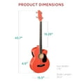 thumbnail image 7 of Best Choice Products 4-String Hollow Body Bass Guitars Red, 7 of 7