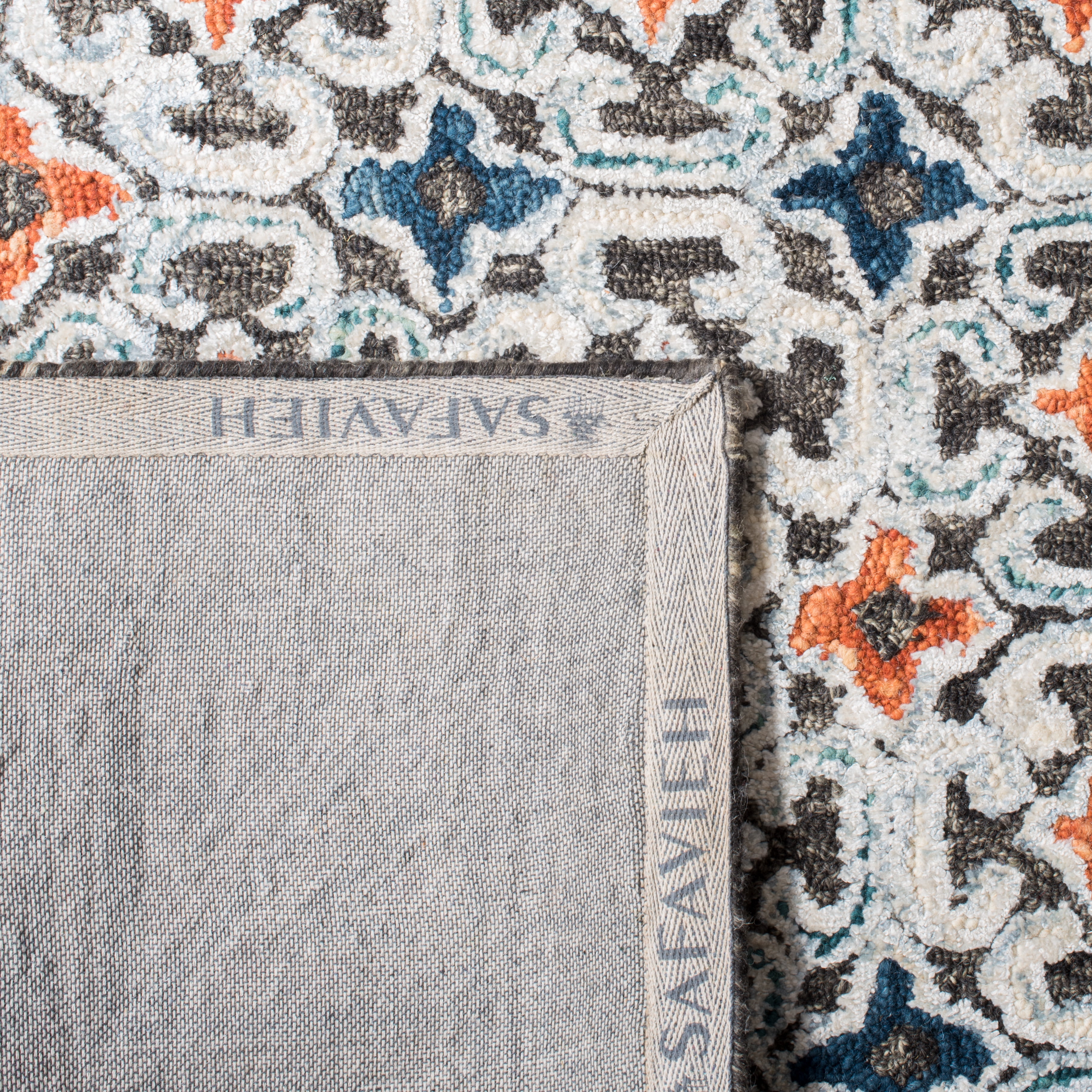 SAFAVIEH Aspen Matilda Floral Runner Rug, Blue/Taupe, 2'3" x 7'