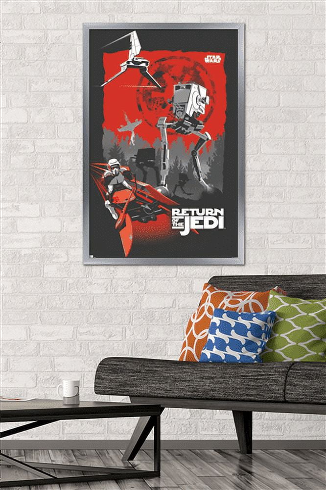Star Wars: Return of the Jedi - Scout Trooper Wall Poster, 22.375" x 34", Framed