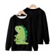 thumbnail image 5 of Suéter de cuello redondo de moda informal para hombre, jersey con estampado de dinosaurio 3D, camisetas de manga larga Pompotops oipoqjl38686, 5 of 6