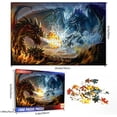 thumbnail image 1 of Rompecabezas para Adultos najiaxiaowu 1000 Piezas Dragón de Fuego y Dragón Eléctrico, 1 of 2