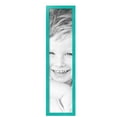 thumbnail image 2 of ArtToFrames 8" x 34" Aqua Picture Frame, 8x34 inch Green Wood Poster Frame (WOM-5186),  Pack, 2 of 7