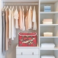 thumbnail image 5 of Iauyy Large Storage Box with Lid - Foldable Home Storage Bins for Clothes Toy Holiday Decor, Floral Pattern (42*32*30cm), 5 of 6