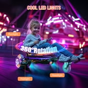 SISIGAD Hoverboard with Seat, 6.5 Hover Board Go Kart, 300W Powerful Motor, 6-10MPH Max Speed Self Balancing Electric Scooter
