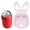 Pink, variant on 1 Pack Rabbit Shaped Pull Tab Can Opener, Ergonomic Beverage and Soda Can Opener Tool, Nail-Saving ABS Plastic Can Lifter for Parties and Kitchen, 5x3 cm (Pink)