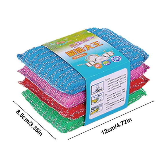 1 Dishwashing Sponge Clearance! Multi Purpose Scrub Sponges for Kitchen Non Scratch Microfiber Sponge Along With Heavy Duty Scouring Power Effortless Cleaning of Dishes Pots and Pans All