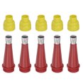 thumbnail image 1 of Unique Bargains 5 Pack 12mm Width Stainless Steel Caulk Nozzle 13.6mm Thread Connect Applicator, 1 of 6