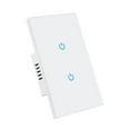 thumbnail image 1 of Touch Interrupteur Mural 2 3 Gang Panneau en Verre Indicateur LED 3 Couleurs110V, 1 of 7