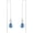 3-Mar-Aquamarine Blue, variant on Infinity Gemstone Threader Earrings Long Chain Drop Earrings 925 Sterling Silver 12 Birthstone Birthday Jewelry Gifts for Women (Gift Box)