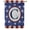 Letter C, variant on America Forever 4th of July Patriotic Monogram House Flag Letter J 28 x 40 inch Stars and Stripes Red White Blue American Independence Day Outdoor Yard Decorative USA Flag