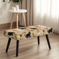 thumbnail image 4 of Whosucclay Ghost Cat Pumpkin Spider Web Skull Sunflower Print Stretch Rectangle Dining Bench Cover - Anti-Dust Removable Halloween Bench Slipcover Machine Washable Seat Cushion Protector for Banquet, 4 of 7