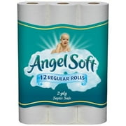 Angel Soft: 2-Ply Unscented Regular Rolls Bathroom Tissue, 12 ct