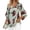 Green, variant on Fashion Tops for Women, Women's Ruffle 3/4 Sleeve Floral Tunic Tops V Neck Double Layers Loose Fit Chiffon Flowy Blouses Shirt, Graphic Trendy Tees