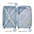 thumbnail image 4 of DELSEY PARIS Dune 29" Large Checked Hardside Expandable Spinner Luggage, Teal, 4 of 8