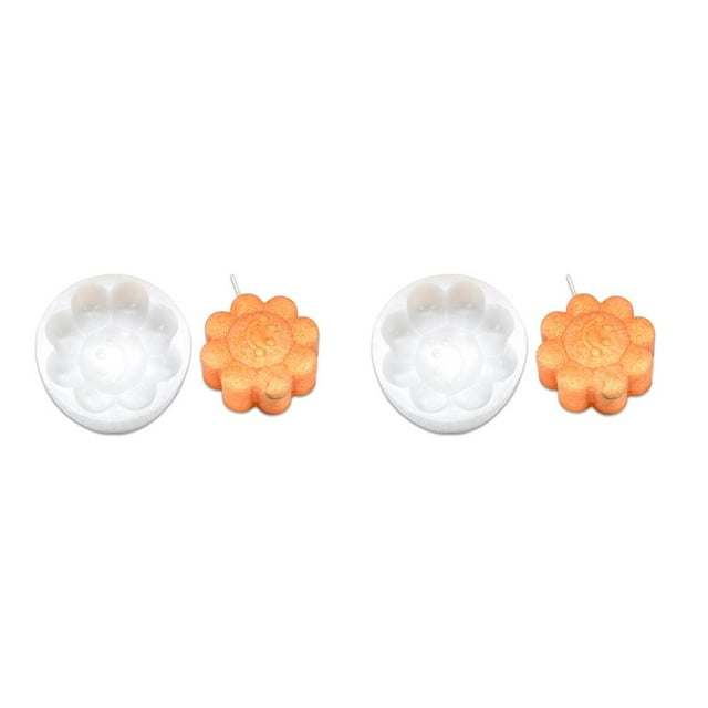Molde de Aceite Esencial Bearachild Molde de Fundición de Silicona 3D Reutilizable para Velas de Resina Halloween 2Conjunto