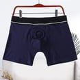 thumbnail image 4 of Men Boxer Underwear Breathable Pouch 3D Cutting Comfortable Home Panties Elastic Low-rise Shorts Briefs, 4 of 8