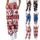 thumbnail image 5 of Puntoco Pantalones de chándal con estampado navideño para mujer Cintura alta Deportivo Gimnasio Ajuste atlético Jogger Pantalones Baggy Lounge Pants con bolsillos Puntoco Puntoco-3062, 5 of 7