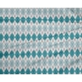 thumbnail image 4 of oneOone Polyester Lycra Turquoise Blue Fabric Argyle Check Dress Material Fabric Print Fabric By The Yard 56 Inch Wide, 4 of 4