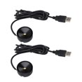 thumbnail image 1 of Round Mini Spotlight with 1W LED Chip 4.3ft Cable USB 5V Plug in Indoor, for Pictures Artwork Jewelry Showcase Display Cabinet, 1 of 7