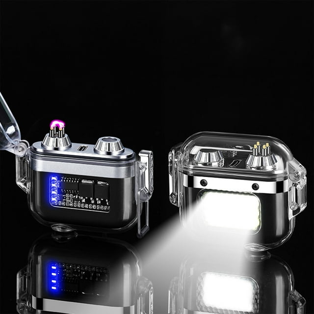 Lighters Electric Lighter Electric Lighters Rechargeable USB Lighter Outdoor Lighter Lighters USB Rechargeable Flameless Plasma Cool Lighters for Camping Hiking