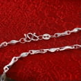 thumbnail image 6 of HOOUN Pure S999 Sterling Silver Chain Men Women Beads Link Necklace 17'' to 24''-2mm, 10g ,21.6inch, 6 of 9