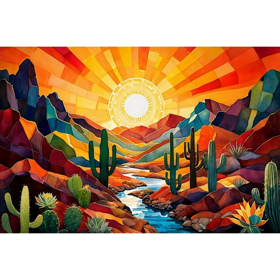Springbok 1000 Piece Southwest Sunrise Jigsaw Puzzle for Adults  - Made in USA