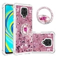 thumbnail image 1 of Funda para Xiaomi Redmi Note 9S/Note 9 PRO con Brillo Líquido Flotante, Purpurina, Parachoques y Anillo Giratorio Soporte, 1 of 5